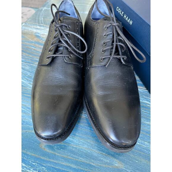 NWT - COLE HAAN Mens Black leather shoes, NEW W/ BOX, size 13 main image 12